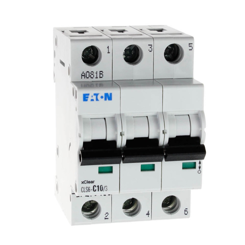 Wyłącznik nadprądowy 3P CLS6 C 10A 6kA AC 270418 Eaton Electric Wyłącznik nadprądowy 3P CLS6 C 10A 6kA AC 270418 Eaton Electric