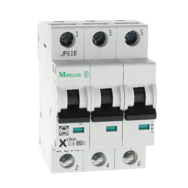 Wyłącznik nadprądowy 3P CLS6 B 63A 6kA AC 270414 Eaton Electric Wyłącznik nadprądowy 3P CLS6 B 63A 6kA AC 270414 Eaton Electric