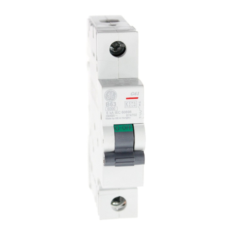 Wyłącznik nadprądowy C 63A 1P 6kA G61 674611 Redline GE Wyłącznik nadprądowy C 63A 1P 6kA G61 674611 Redline GE