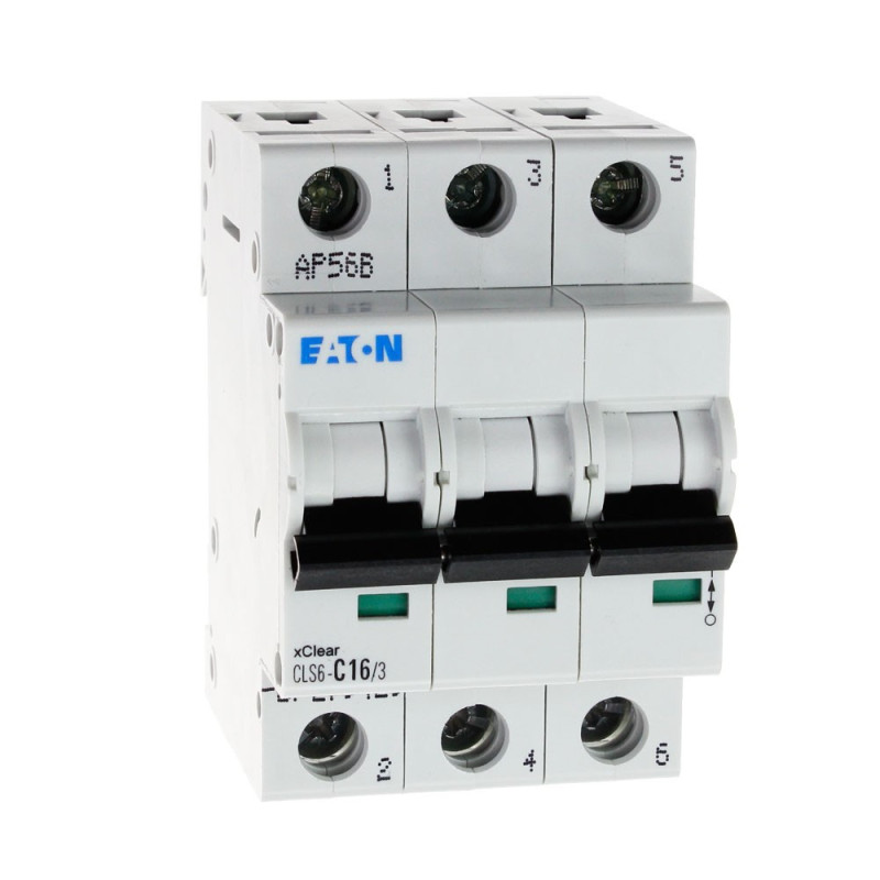 Wyłącznik nadprądowy 3P CLS6 C 16A 6kA AC 270420 Eaton Electric Wyłącznik nadprądowy 3P CLS6 C 16A 6kA AC 270420 Eaton Electric