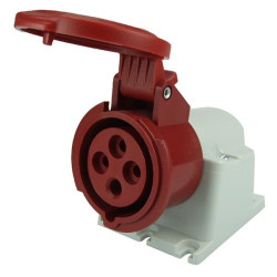 Gniazdo siłowe n/t 16A 4P 400V IP44 23399 FAMATEL