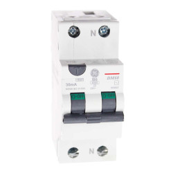Wyłącznik różnicowo-nadprądowy 2P 6A B 30mA typ AC DM60B06/030 609807 GE