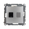 Gniazdo komputerowe RJ45 pojedyncze srebrne D61.01/43 Kontakt Simon54 RABATY