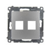 Pokrywa gniazda RJ12/RJ45 srebrna DKP2.01/43 Kontakt Simon54