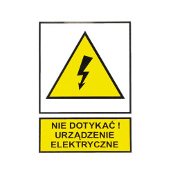 Tabliczka ostrzegawcza samoprzylepna N.D.U.E. TZO 74x105 Ergom