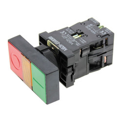 Przycisk sterowniczy 2-klawiszowy 0-1 czerwony/zielony z podświetleniem LED 230V fi 22 MBZ6-EW8365 2886310 Next