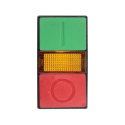 Przycisk sterowniczy 2-klawiszowy 0-1 czerwony/zielony z podświetleniem LED 230V fi 22 MBZ6-EW8365 2886310 Next