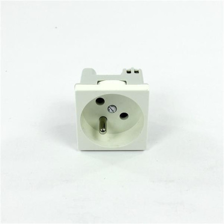 Gniazdo pojedyncze z uziemieniem 45mm K02/9 białe CONNECT Kontakt-Simon