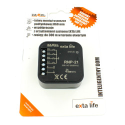 Radiowy nadajnik dopuszkowy 4-kanałowy RNP-21 230V Exta Life ZAMEL