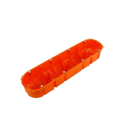 Puszka p/t PK-4x60 poczwórna czerwona do ścian murowanych 0235-10 Elektro-Plast Nasielsk