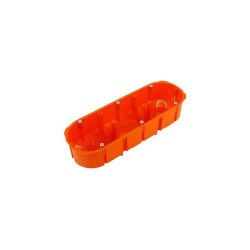 Puszka p/t PK-3x60 potrójna czerwona do ścian murowanych 0234-10 Elektro-Plast Nasielsk