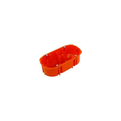 Puszka p/t PK-2x60 podwójna czerwona do ścian murowanych 0210-10 Elektro-Plast Nasielsk