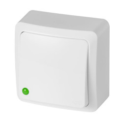 Łącznik n/t schodowy IP20 biały 3712-00 BERG Elektro-Plast Nasielsk