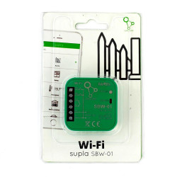 Sterownik bramowy Wi-Fi 1-kanałowy 2-kierunkowy SBW-01 SUPLA ZAMEL Sterownik bramowy Wi-Fi 1-kanałowy 2-kierunkowy SBW-01 SUPLA ZAMEL