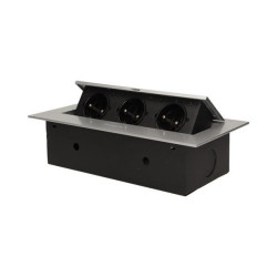 Gniazdo wpuszczane w blat 3x2P+Z OR-AE-1371/G ORNO