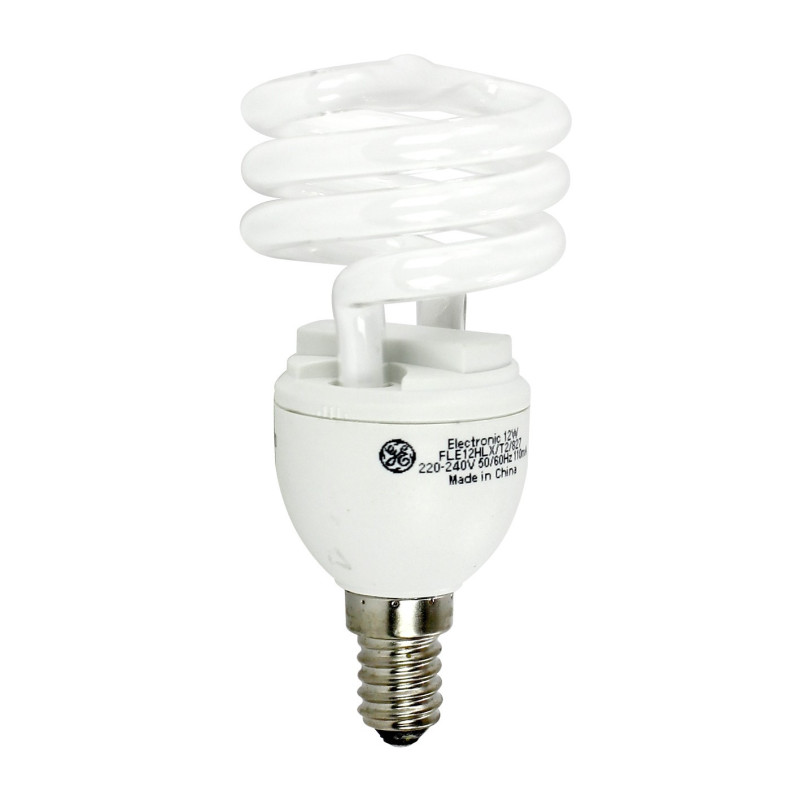 Świetlówka kompaktowa Mini spiral E14 230 12W 8Y 72714 GE Świetlówka kompaktowa Mini spiral E14 230 12W 8Y 72714 GE