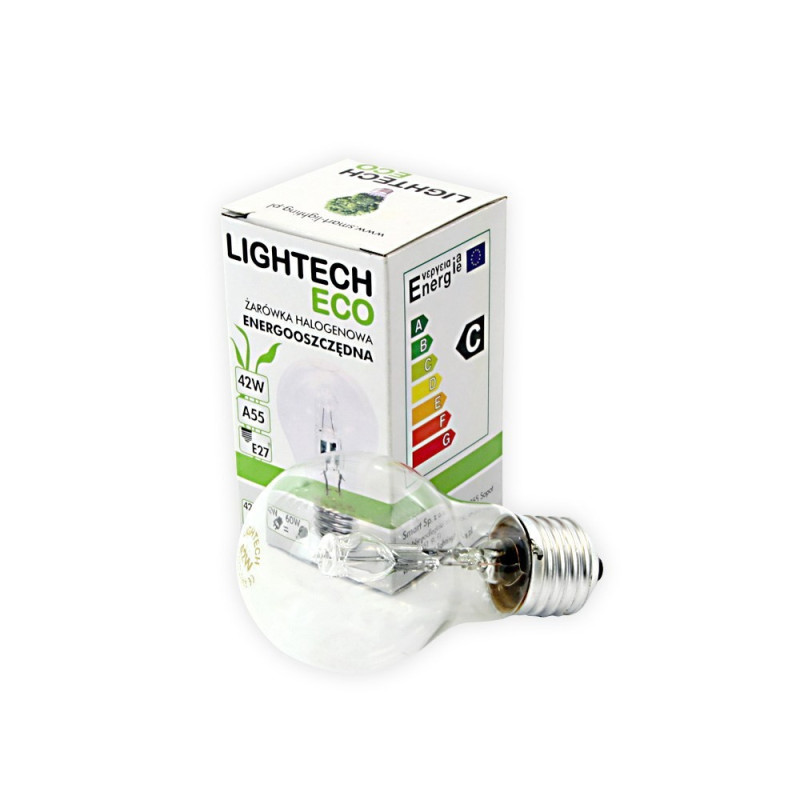 Żarówka halogenowa GLS A55 E27/230V 42W (60W) Lightech Żarówka halogenowa GLS A55 E27/230V 42W (60W) Lightech