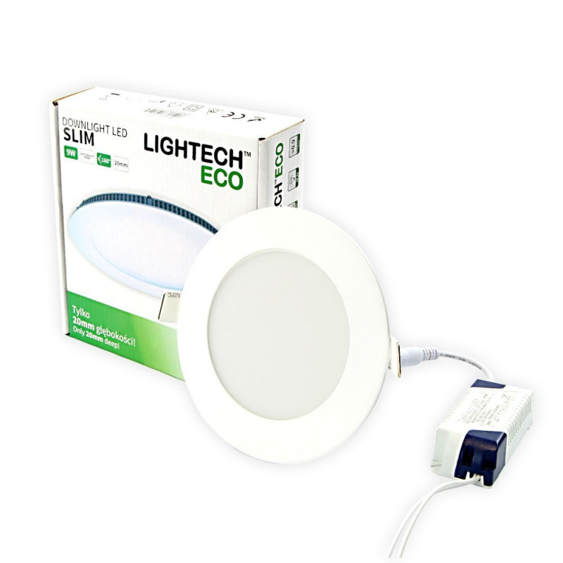 Oprawa LED downlight Slim 9W/585lm 3000K WHITE Lightech Oprawa LED downlight Slim 9W/585lm 3000K WHITE Lightech
