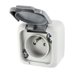 Gniazdo pojedyncze +0 n/t IP54 szare 90555515-PL Palmiye Viko Panasonic
