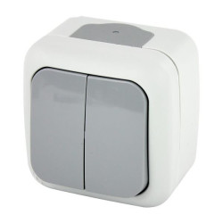 Łącznik podwójny n/t IP54 szary 90555502-PL Palmiye Viko Panasonic