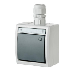 Przycisk dzwonek n/t IP65 szary 1205-65 AQUANT Elektro-Plast