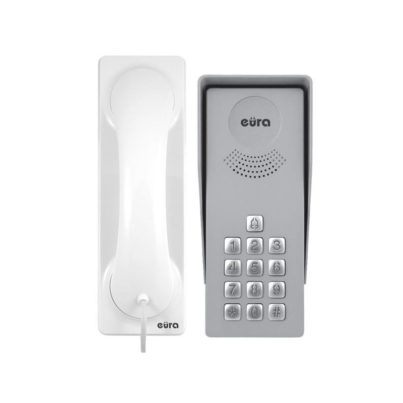 Domofon jednorodzinny ADP-36A3 INGRESSO BIANCO Eura Domofon jednorodzinny ADP-36A3 INGRESSO BIANCO Eura