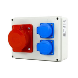 Rozdzielnica siłowa n/t 1x32A 5P 2x230V IP44 NBOX19.2 3655496 Next