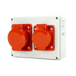 Rozdzielnica siłowa n/t 1x16A 5P 1x32A 5P IP44 NBOX19.3 Next