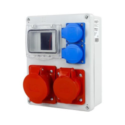 Rozdzielnica siłowa n/t 1x16A 5P 1x32A 5P 2x230V 4-mod. NBOX-4M.1 Next