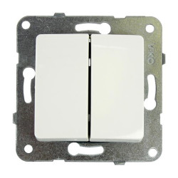 Łącznik podwójny p/t biały 90450002 Linnera Viko Panasonic