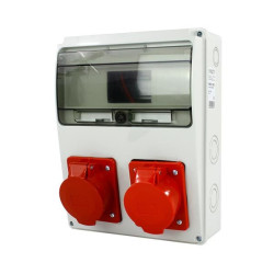 Rozdzielnica siłowa n/t 2x32A 5P 11-mod. IP44 NBOX-11M.2 3644592 NEXT