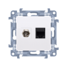 Gniazdo TV+RJ45 CASFRJ455.01/11 białe Kontakt Simon10