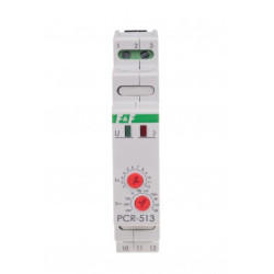 Przekaźnik czasowy 12-264V AC/DC na szynę TH-35 PCR-513 UNI F&F