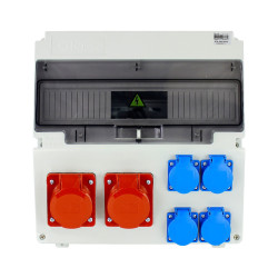 Rozdzielnica siłowa n/t 2x16A/5P + 4x230V IP44 NBOX-17M.2 Next