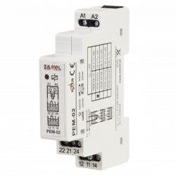 Przekaźnik elektromagnetyczny 24V AC/DC 2x8A PEM-02/024 Exta Zamel