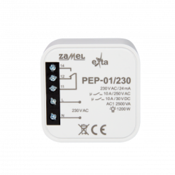 Przekaźnik elektromagnetyczny dopuszkowy 10A 230V AC PEP-01/230 Exta Zamel