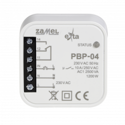 Przekaźnik bistabilny uniwersalny dopuszkowy 230V AC 10A PBP-04 Exta Zamel