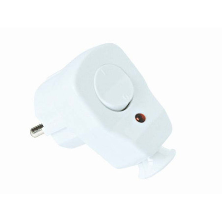 Wtyczka z wyłącznikiem i diodą kątowa 16A 230V WT-16US/ŁK Plastrol