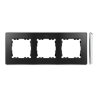 Ramka 3-krotna grafit/chrom 8201630-241 Simon82 Detail Kontakt-Simon
