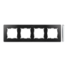 Ramka 4-krotna grafit/chrom 8201640-241 Simon82 Detail Kontakt-Simon
