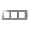 Ramka potrójna aluminium/biały 8200630-093 Simon82 Detail Kontakt-Simon