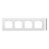 Ramka poczwórna biały/szary ciepły 8200640-029 Simon82 Detail Kontakt-Simon