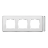 Ramka potrójna biały/chrom 8201630-244 Simon82 Detail Kontakt-Simon
