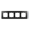 Ramka poczwórna grafit/aluminium 8200640-238 Simon82 Detail Kontakt-Simon
