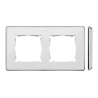 Ramka podwójna biały/chrom 8201620-244 Simon82 Detail Kontakt-Simon