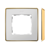 Ramka pojedyncza biały/złoty 8201610-245 Simon82 Detail Kontakt-Simon