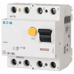 Wyłącznik różnicowoprądowy PF-40/4/03 typ AC xPole Home 286510 Eaton