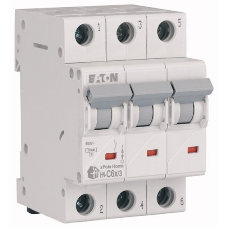 Wyłącznik nadprądowy HN C 6A 3P xPole Home HN-C6/3 194888 Eaton