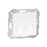 Pokrywa gniazda 2xRJ45 biała 82006-30 Simon82 Kontakt-Simon