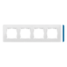 Ramka poczwórna biały/indygo 8200640-201 Simon82 Detail Kontakt-Simon